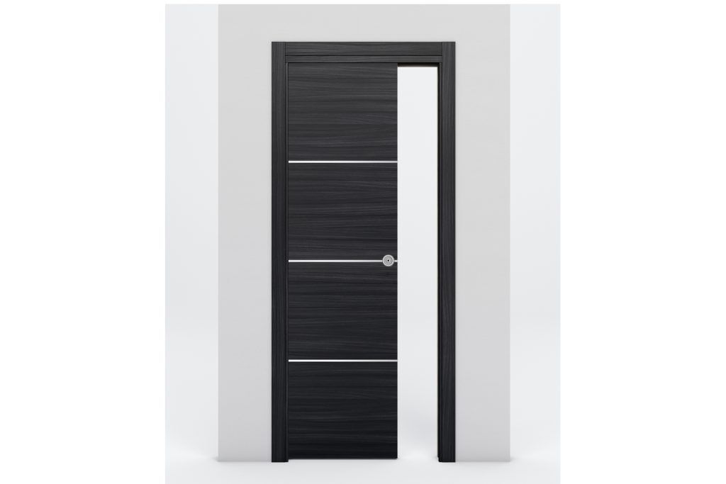 Nova Braga 3H Blu Matrix Laminated Modern Interior Door - Single Pocket