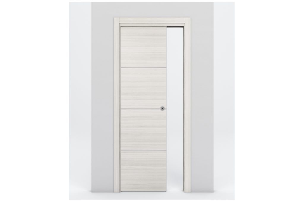 Nova Braga 3H Crema Matrix Laminated Modern Interior Door - Single Pocket