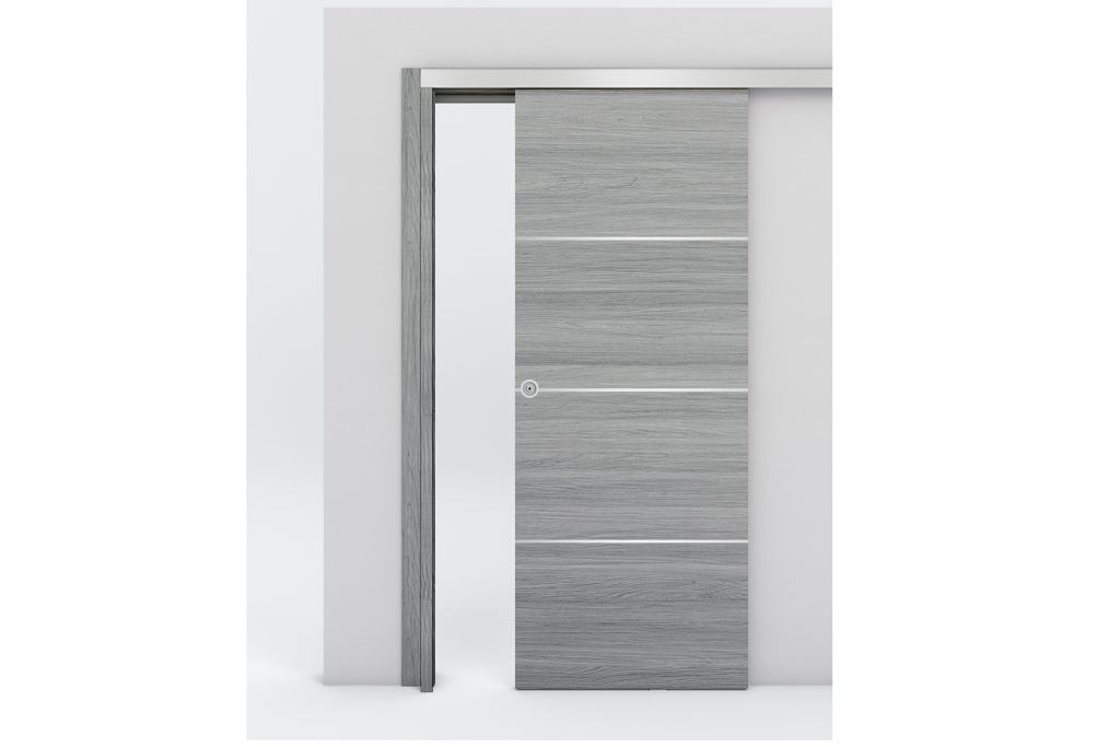Nova Braga 3H Olmo Matrix Laminated Modern Interior Door - Bypass Door