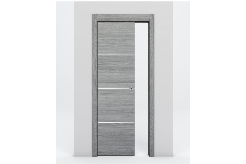 Nova Braga 3H Olmo Matrix Laminated Modern Interior Door - Single Pocket