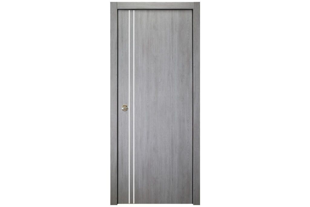 Nova Italia Flush 02 Light Grey Laminate Interior Door - Single Pocket