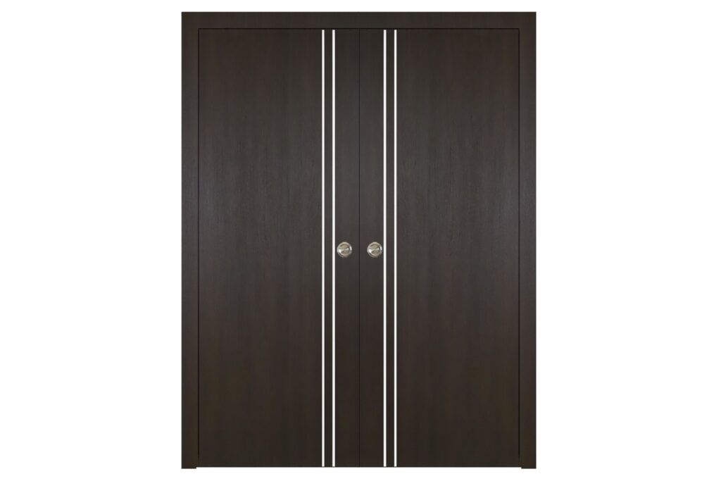 Nova Italia Flush 02 Premium Wenge Laminate Interior Door - Double Pocket