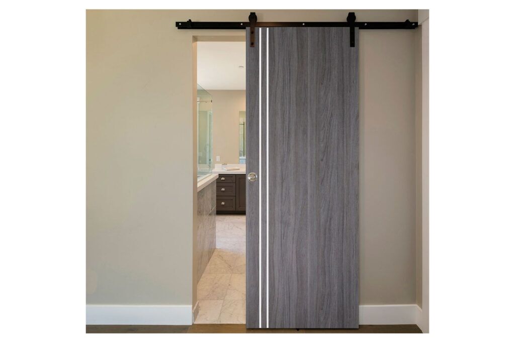 Nova Italia Flush 02 Swiss Elm Laminate Interior Door - Barn Door