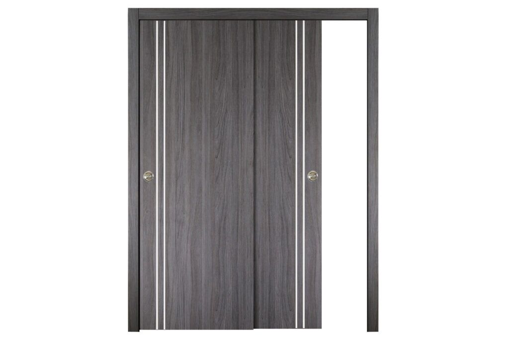 Nova Italia Flush 02 Swiss Elm Laminate Interior Door - Bypass Door