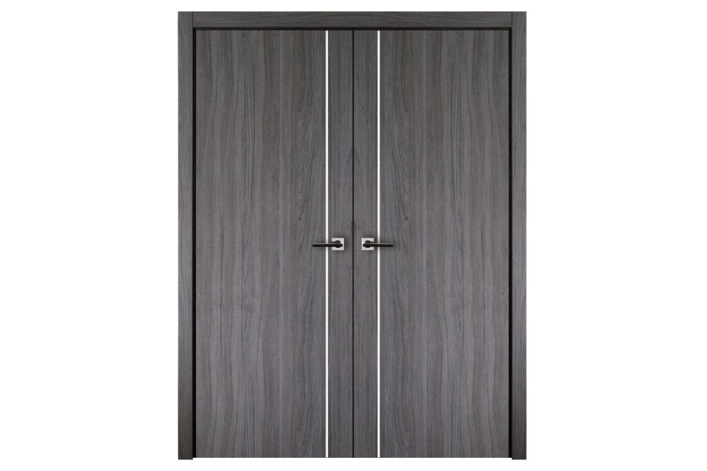 Nova Italia Flush 03 Swiss Elm Laminate Interior Door - Double Door