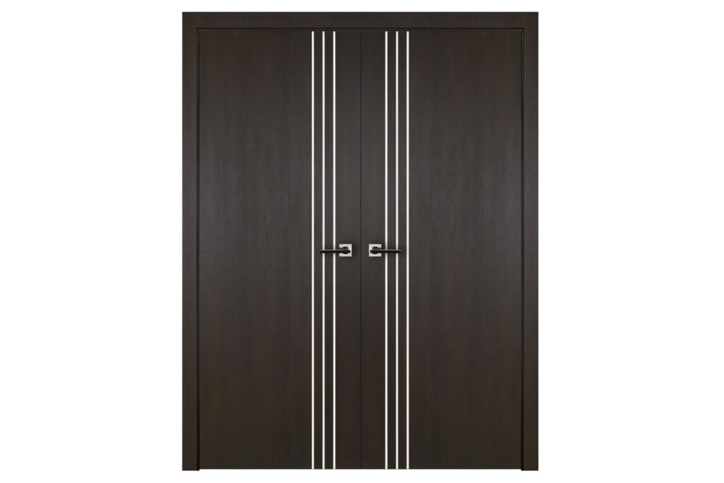 Nova Italia Flush 04 Premium Wenge Laminate Interior Door - Double Door