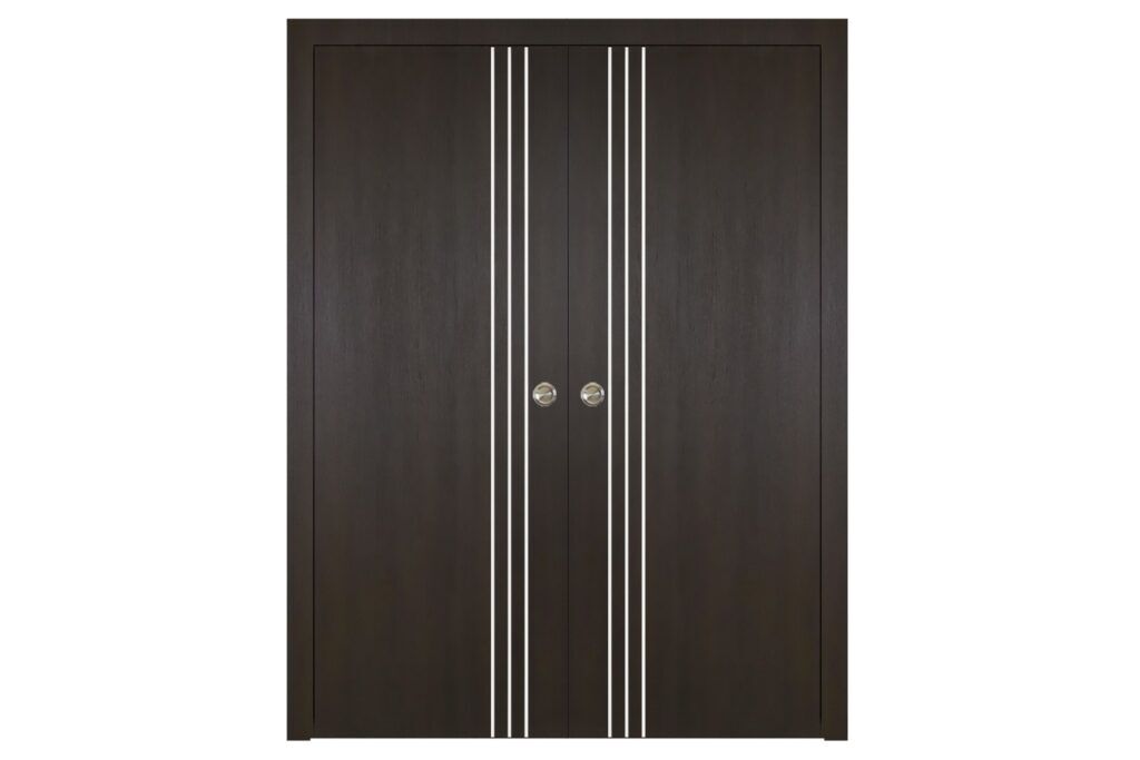 Nova Italia Flush 04 Premium Wenge Laminate Interior Door - Double Pocket