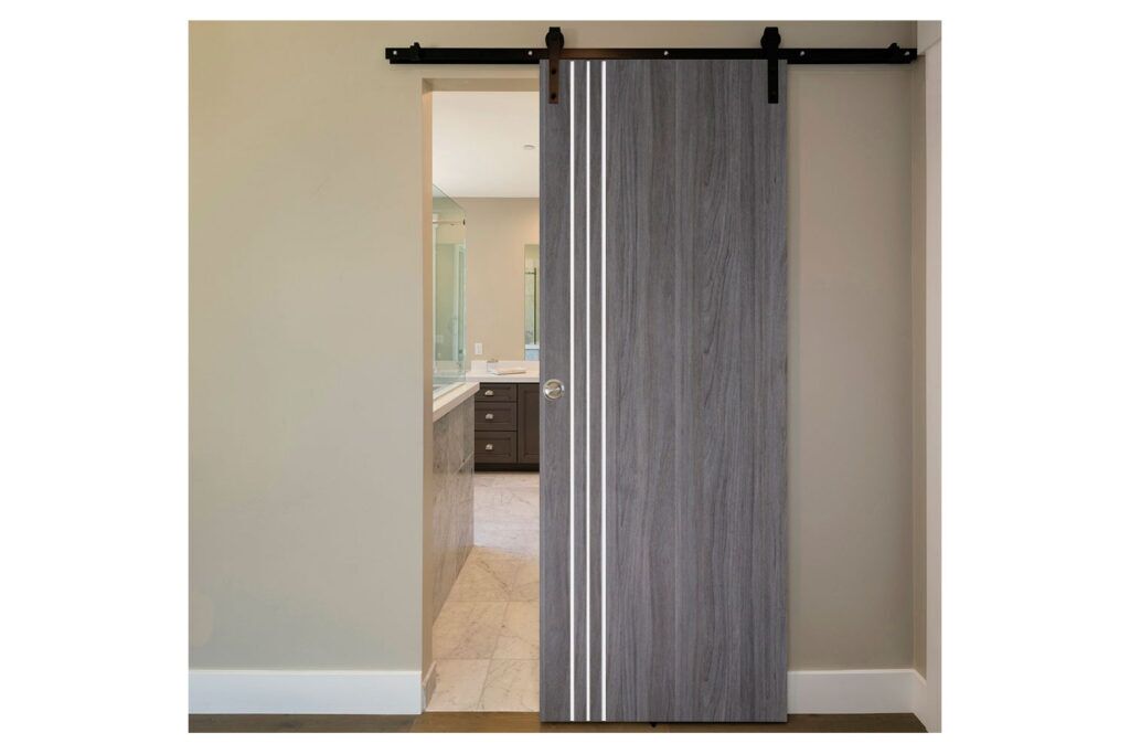Nova Italia Flush 04 Swiss Elm Laminate Interior Door - Barn Door