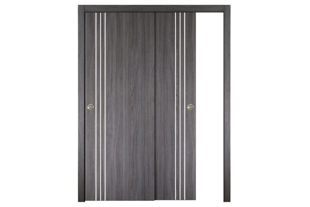 Nova Italia Flush 04 Swiss Elm Laminate Interior Door - Bypass Door