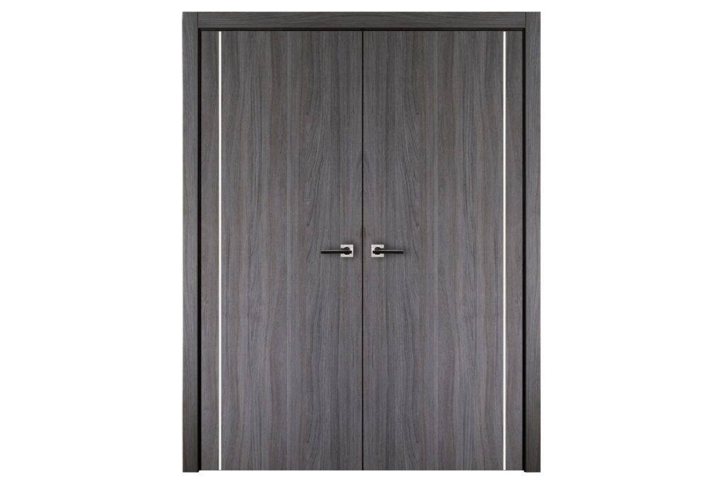 Nova Italia Flush 05 Swiss Elm Laminate Interior Door - Double Door