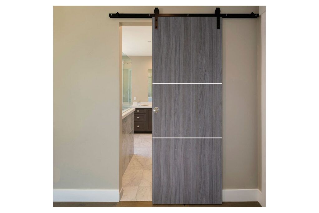 Nova Italia Flush 06 Swiss Elm Laminate Interior Door - Barn Door