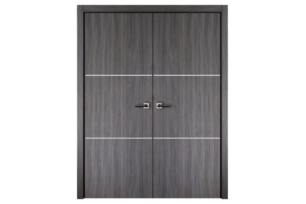 Nova Italia Flush 06 Swiss Elm Laminate Interior Door - Double Door