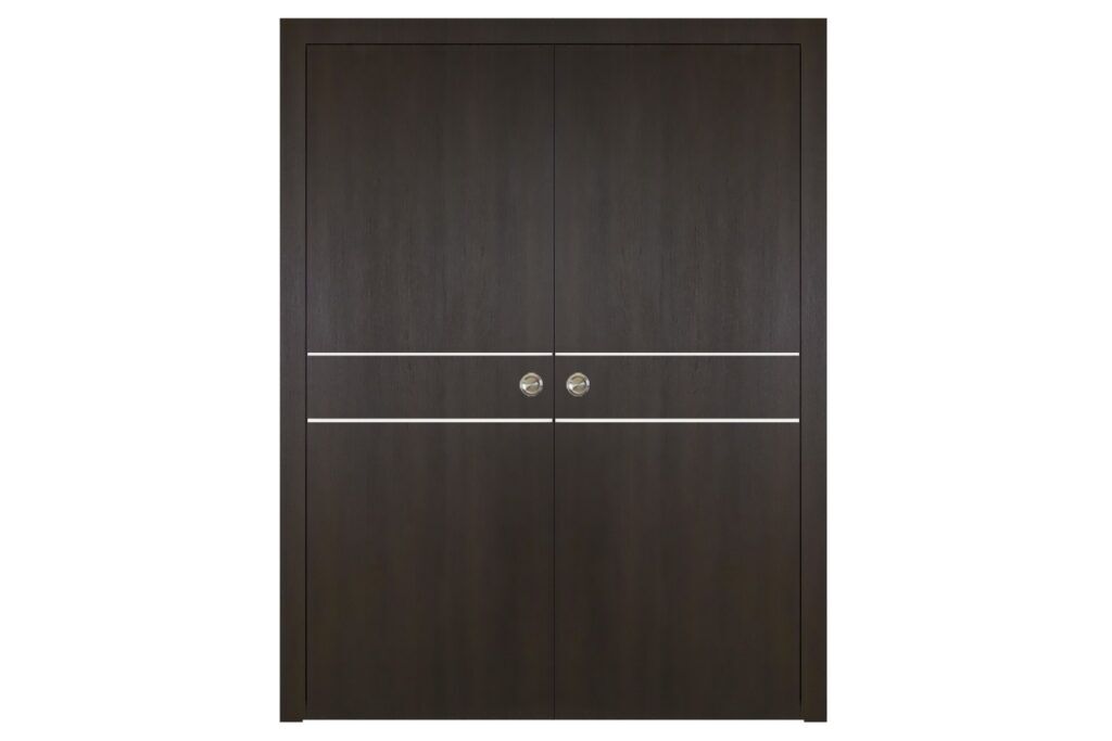 Nova Italia Flush 08 Premium Wenge Laminate Interior Door - Double Pocket