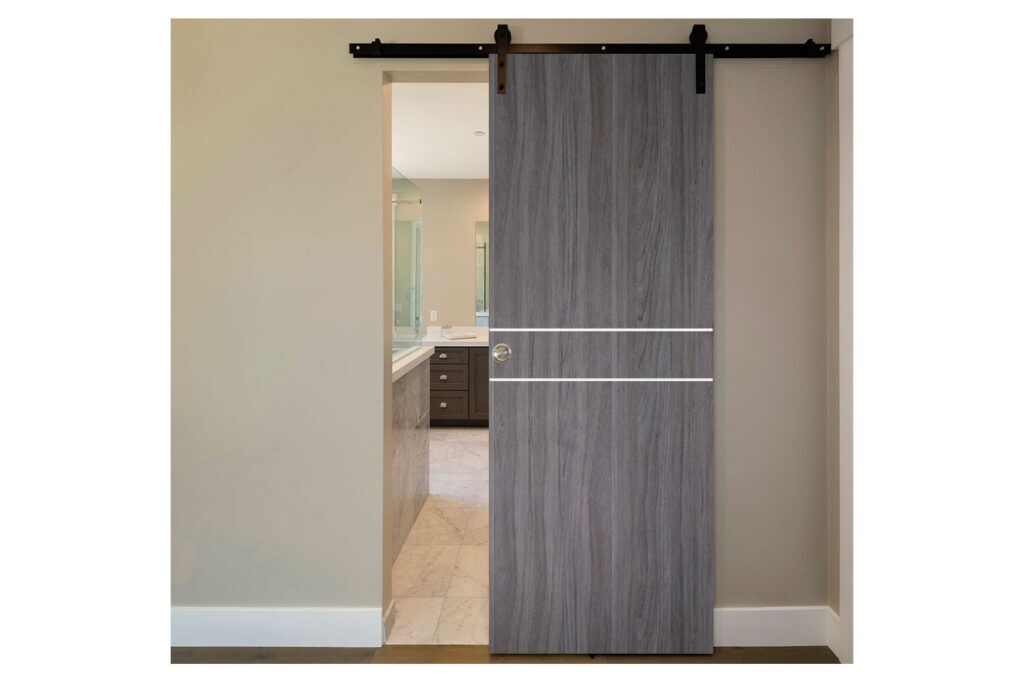 Nova Italia Flush 08 Swiss Elm Laminate Interior Door - Barn Door