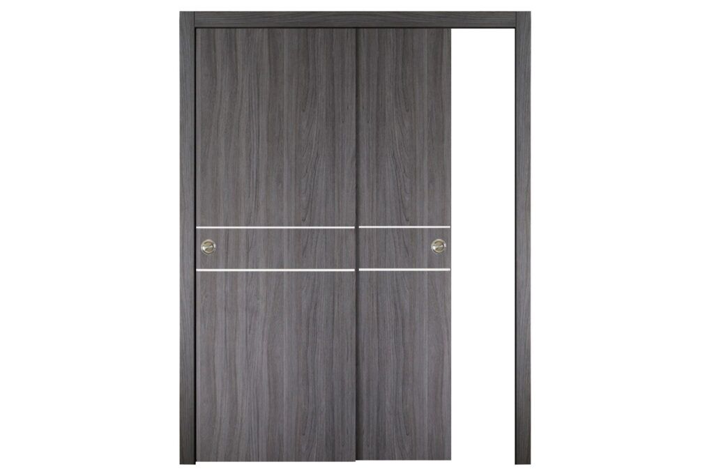 Nova Italia Flush 08 Swiss Elm Laminate Interior Door - Bypass Door