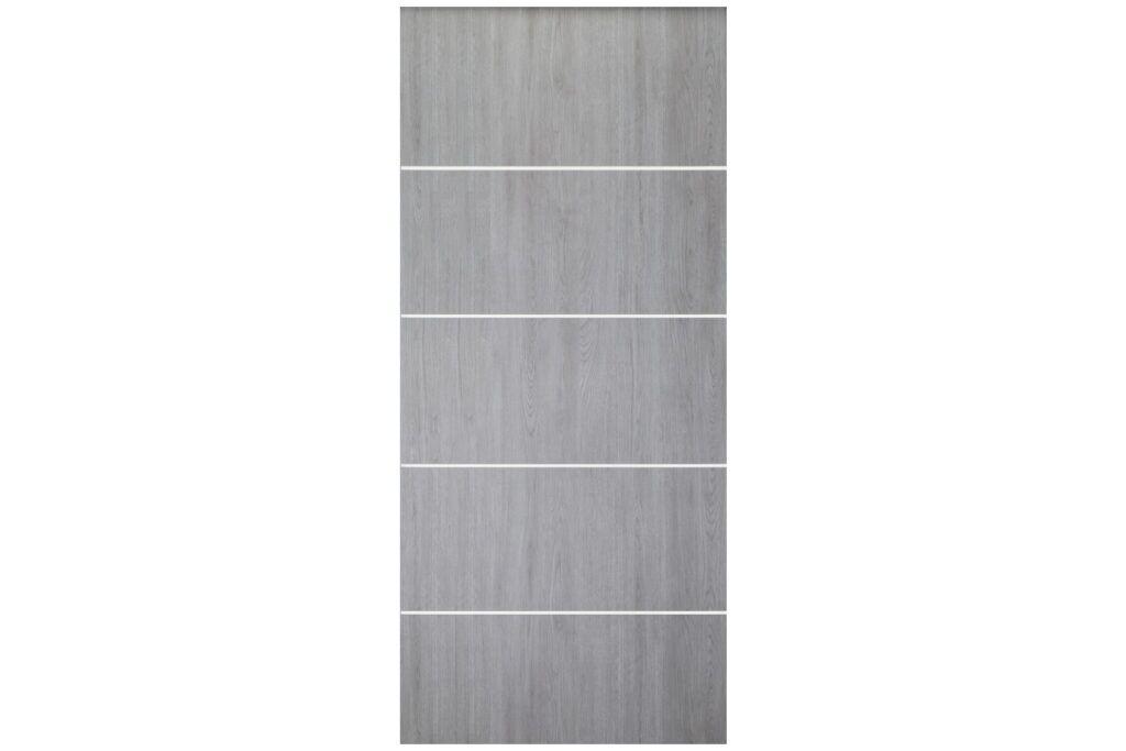 Nova Italia Flush 10 Light Grey Laminate Interior Door - Slab