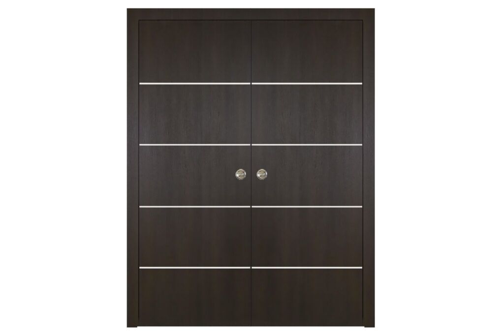 Nova Italia Flush 10 Premium Wenge Laminate Interior Door - Double Pocket