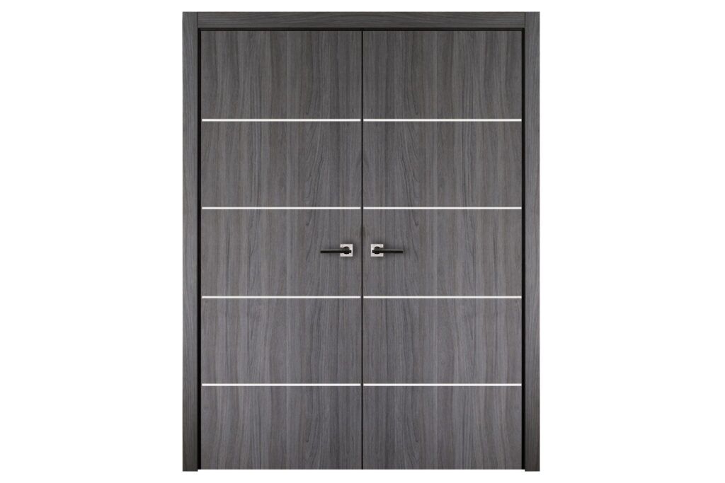 Nova Italia Flush 10 Swiss Elm Laminate Interior Door - Double Door