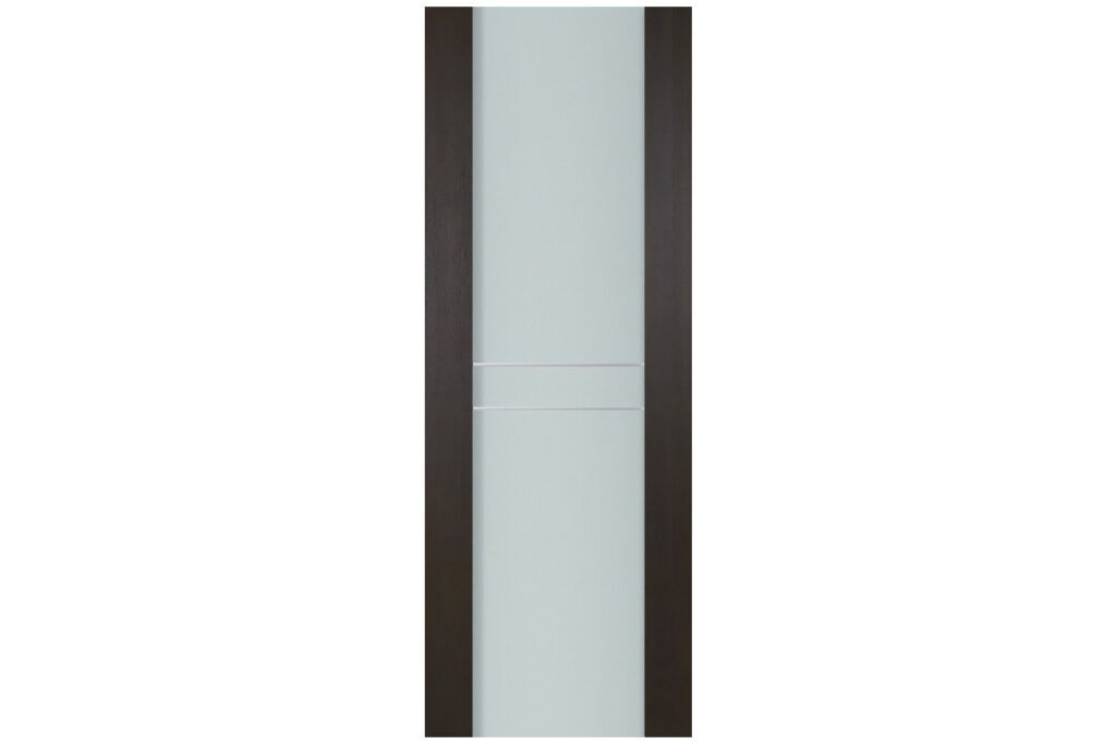Nova Italia Vetro 2HC Premium Wenge Laminate Interior Door - Slab
