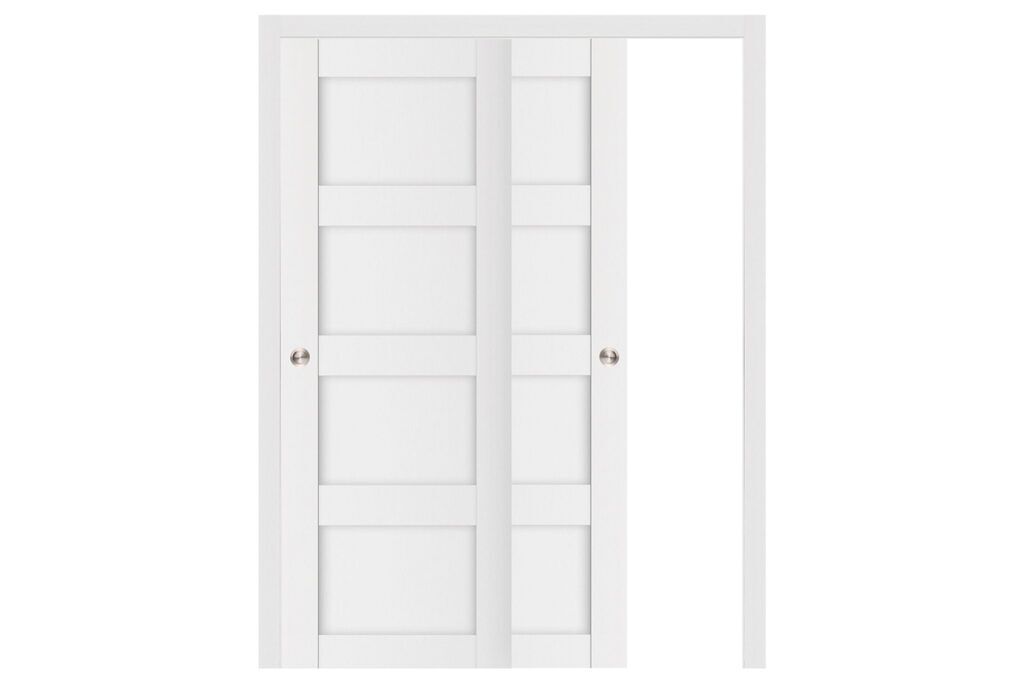 Nova Stile 021 Soft White Laminated Modern Interior Door - Bypass Door