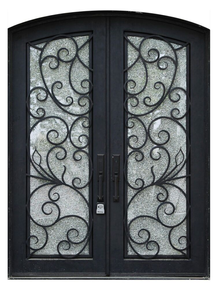 Nova Royal Series Wrought Iron Custom Exterior Door Style 005