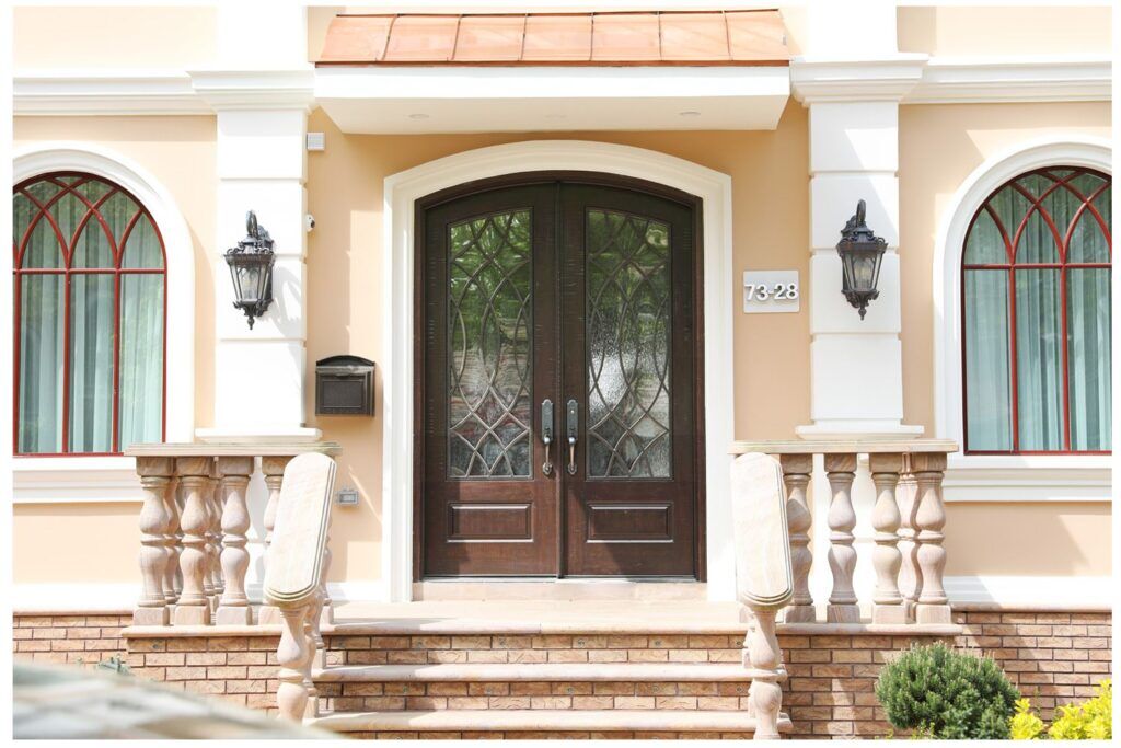 Nova Royal Series Wrought Iron Custom Exterior Door Style 002