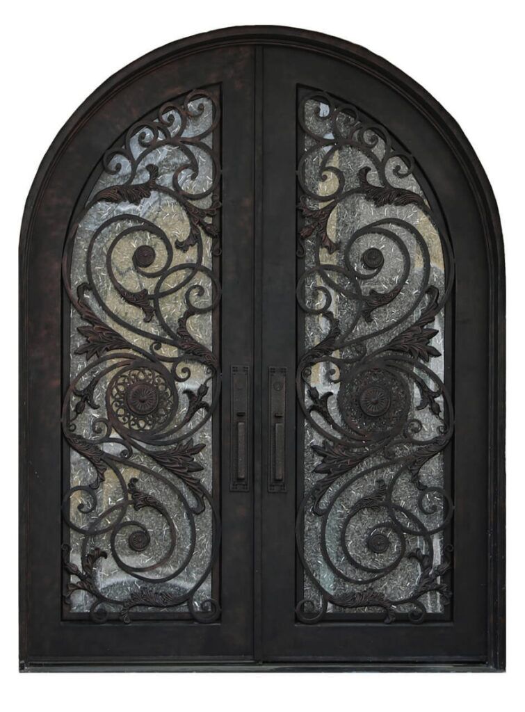 Nova Royal Series Wrought Iron Custom Exterior Door Style 009