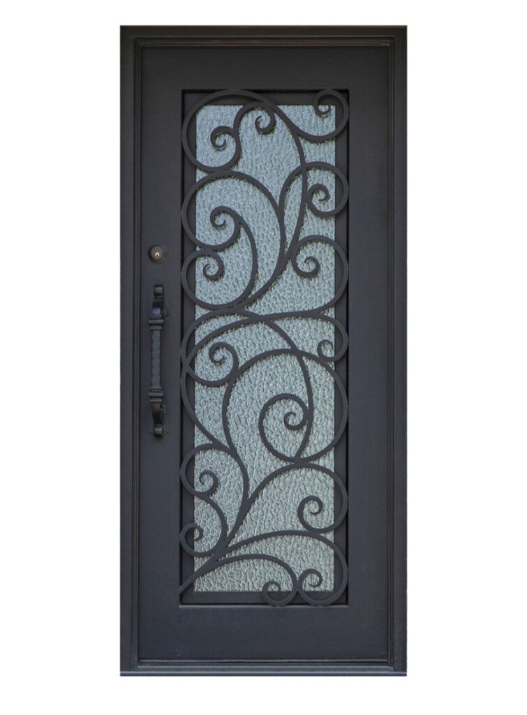 Nova Royal Series Wrought Iron Custom Exterior Door Style 015