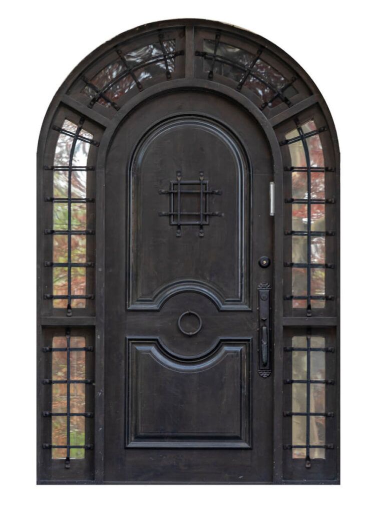 Nova Royal Series Wrought Iron Custom Exterior Door Style 021