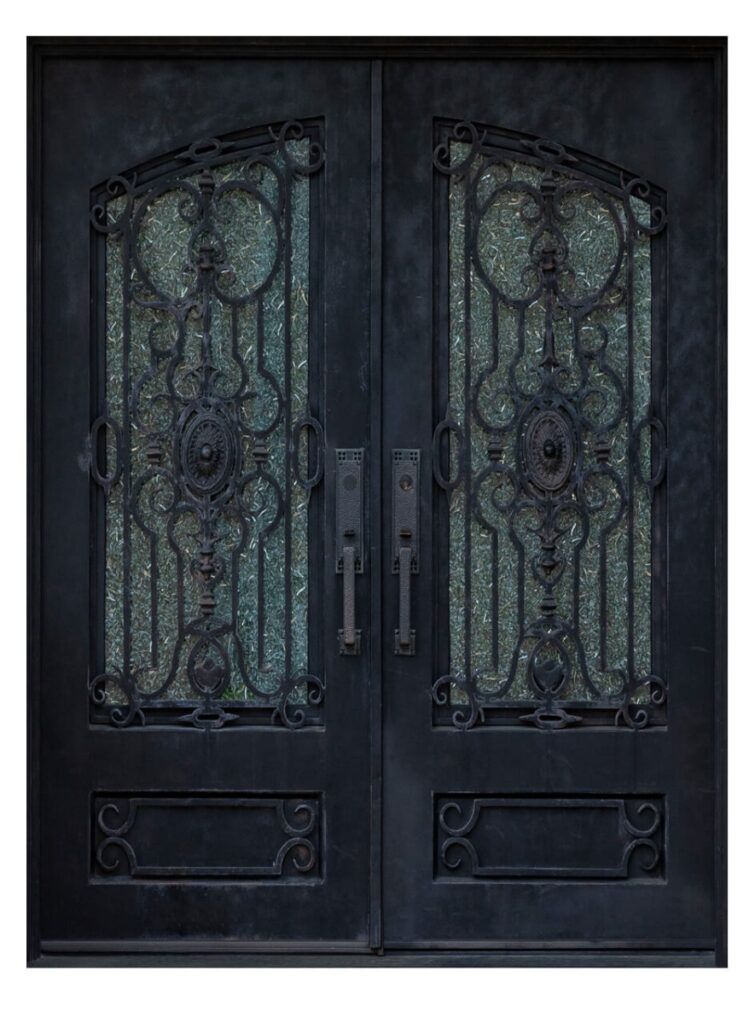 Nova Royal Series Wrought Iron Custom Exterior Door Style 023