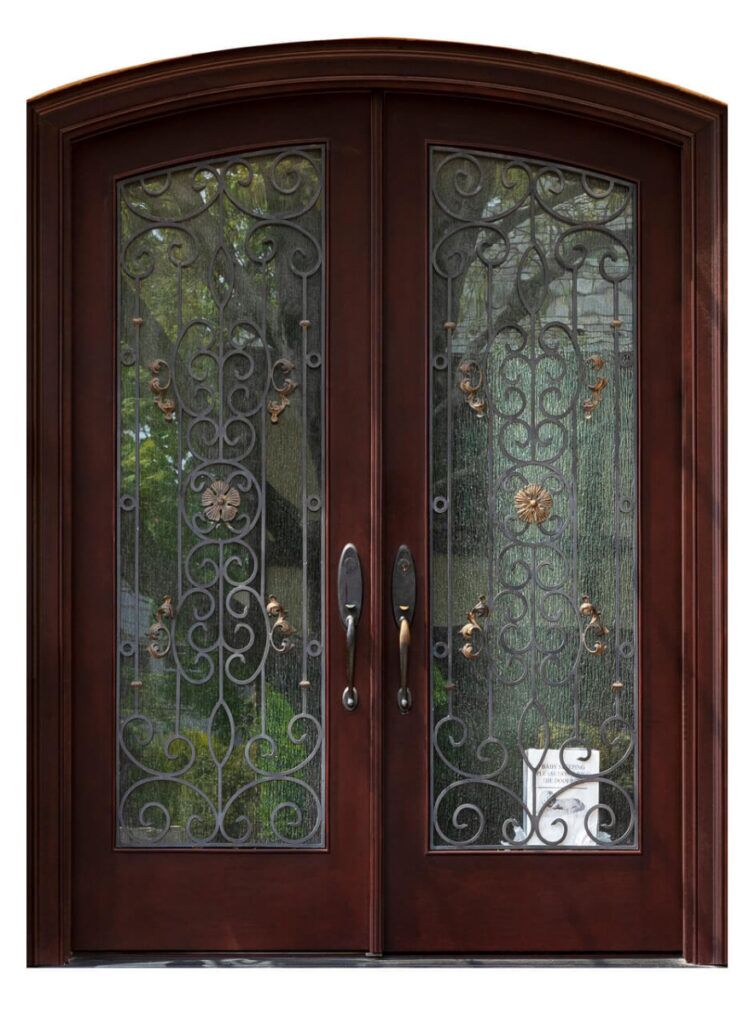 Nova Royal Series Wrought Iron Custom Exterior Door Style 025