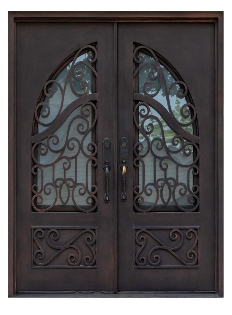Nova Royal Series Wrought Iron Custom Exterior Door Style 030