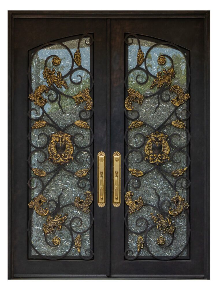 Nova Royal Series Wrought Iron Custom Exterior Door Style 033