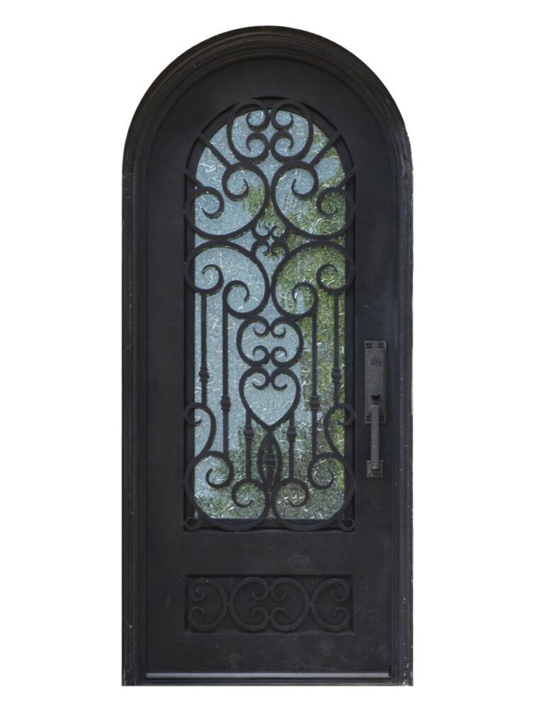 Nova Royal Series Wrought Iron Custom Exterior Door Style 039