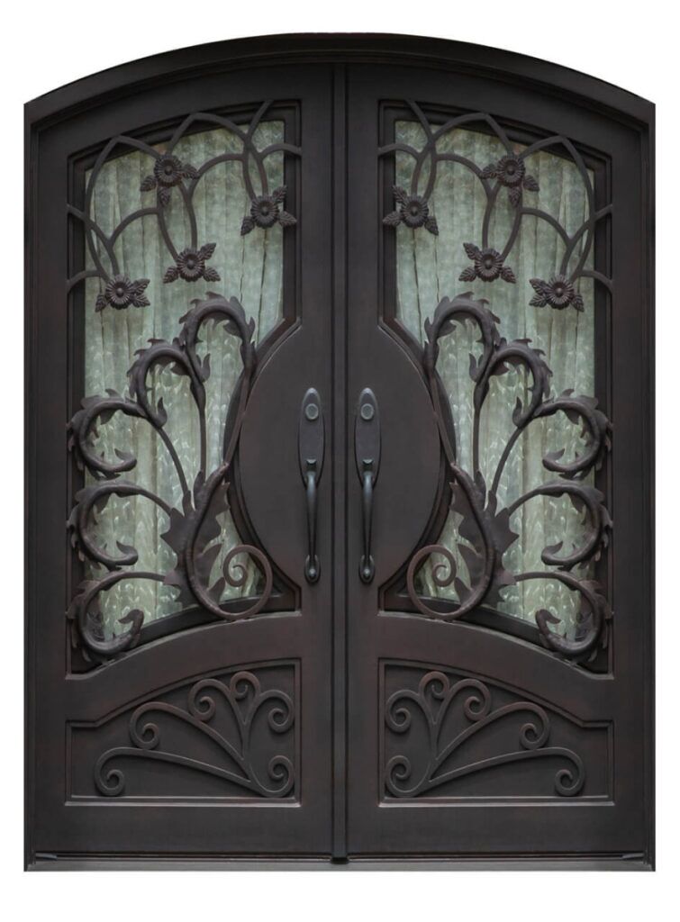 Nova Royal Series Wrought Iron Custom Exterior Door Style 047
