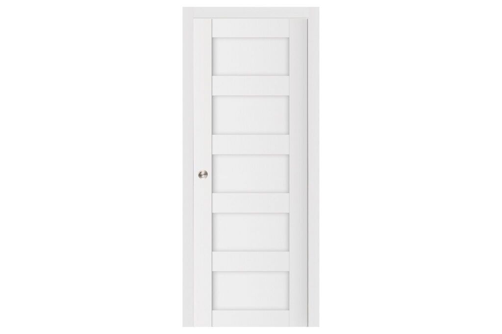Nova Stile 022 Soft White Laminated Modern Interior Door - Single Pocket