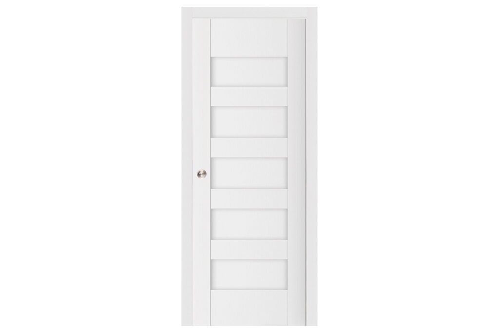 Nova Stile 040 Soft White Laminated Modern Interior Door - Single Pocket
