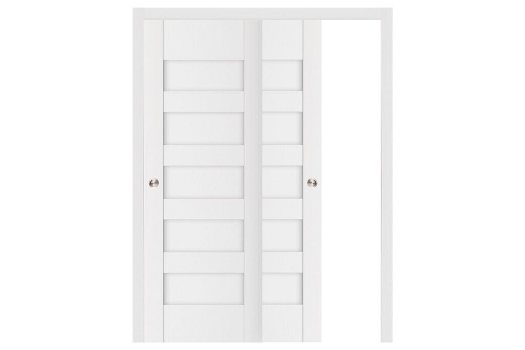 Nova Stile 040 Soft White Laminated Modern Interior Door - Bypass Door