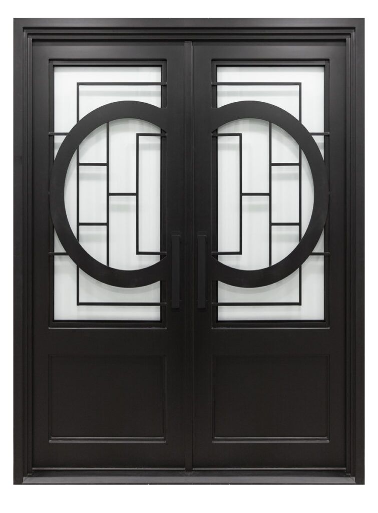 Nova Royal Series Wrought Iron Custom Exterior Door Style 050