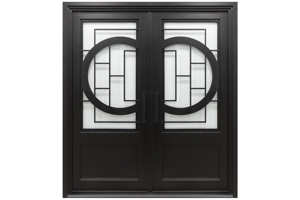 Nova Royal Series Wrought Iron Custom Exterior Door Style 050