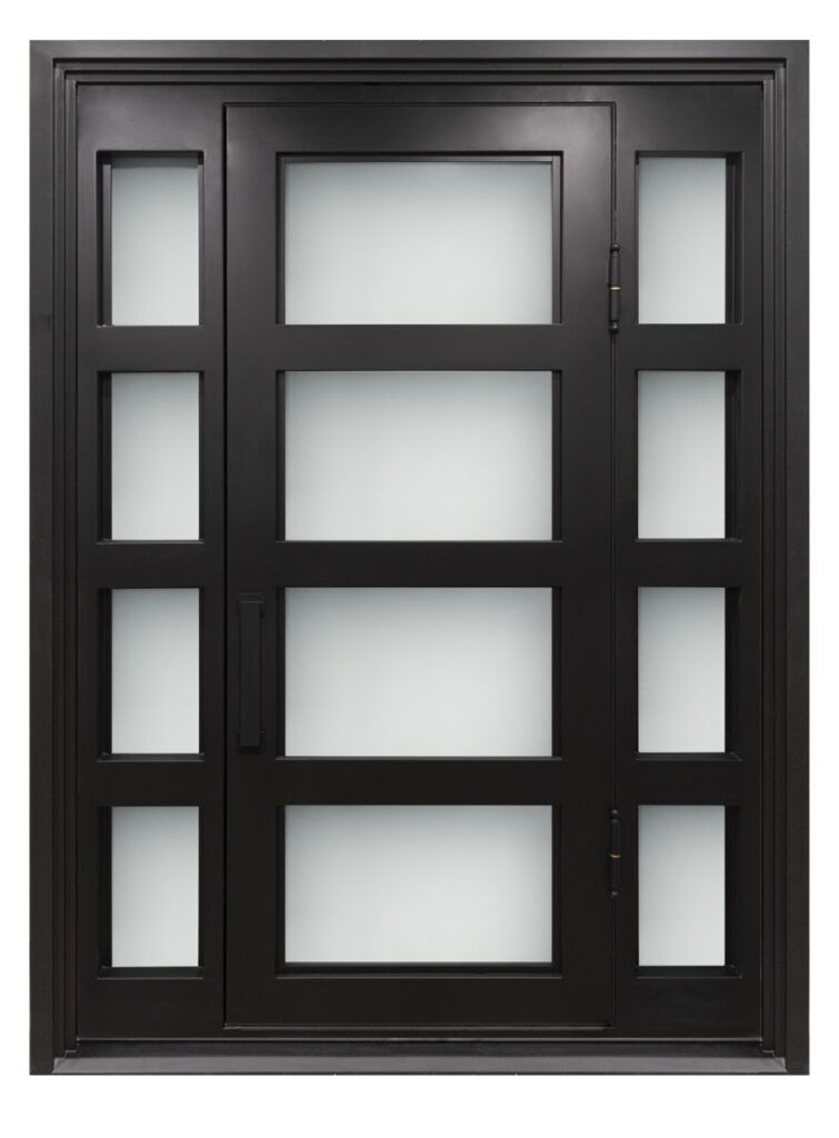 Nova Royal Series Wrought Iron Custom Exterior Door Style 051