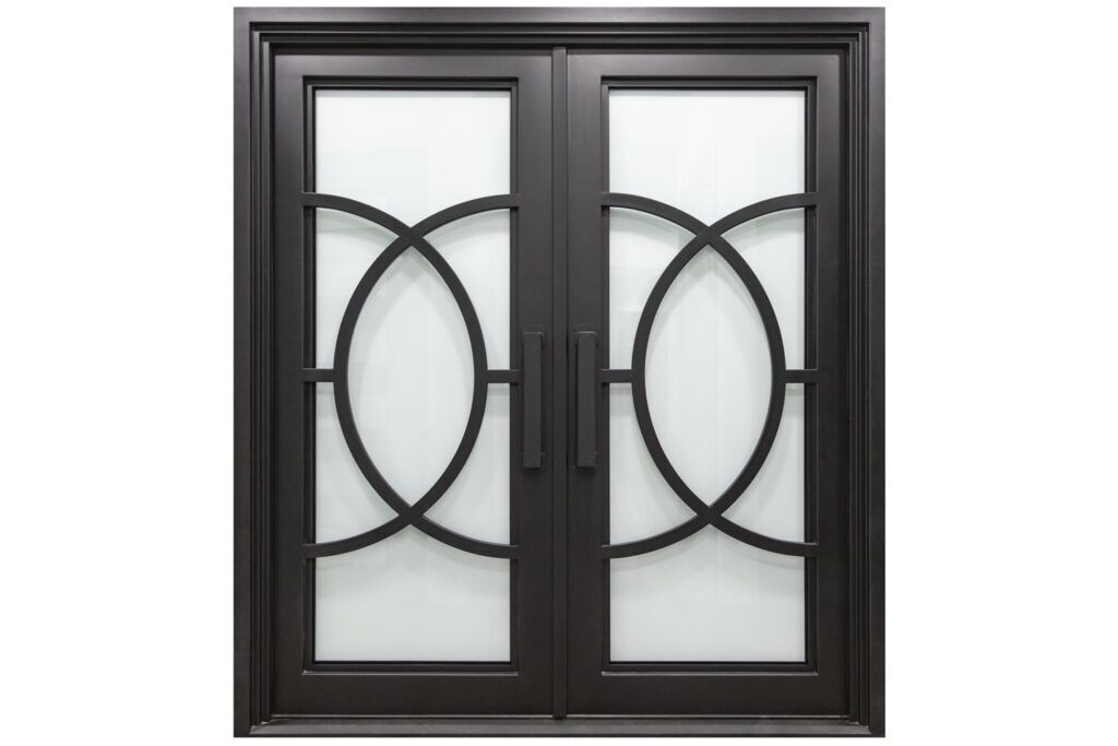 Nova Royal Series Wrought Iron Custom Exterior Door Style 053