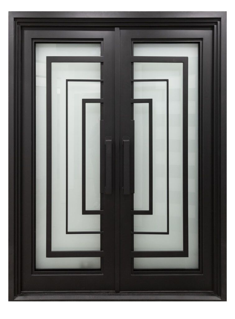 Nova Royal Series Wrought Iron Custom Exterior Door Style 054