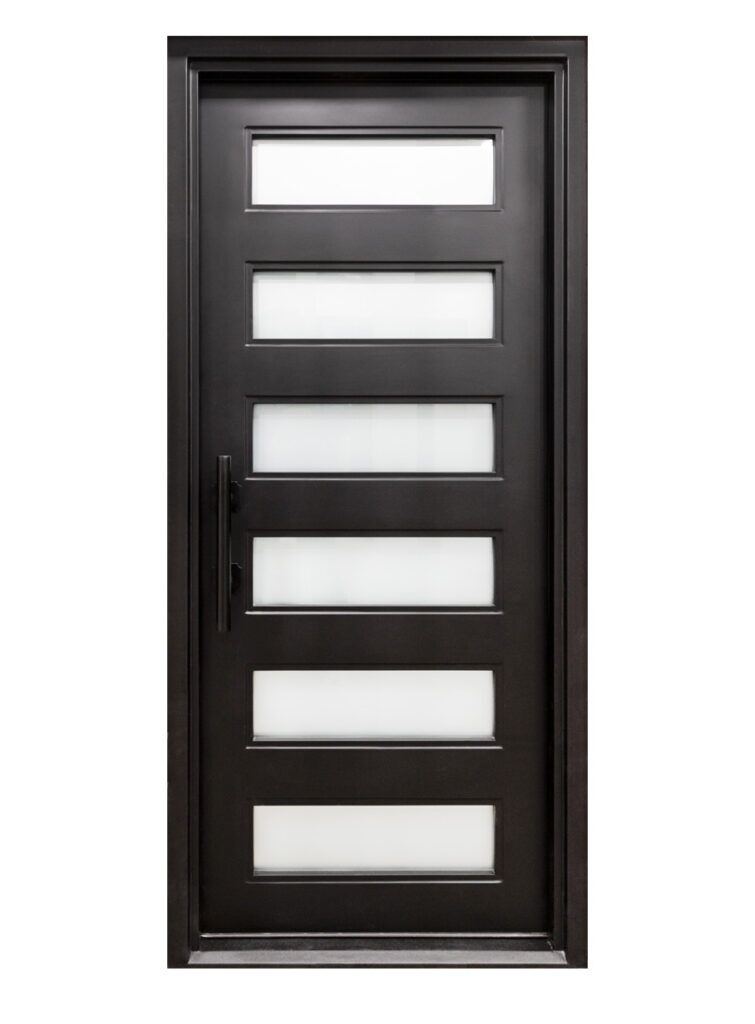Nova Royal Series Wrought Iron Custom Exterior Door Style 055