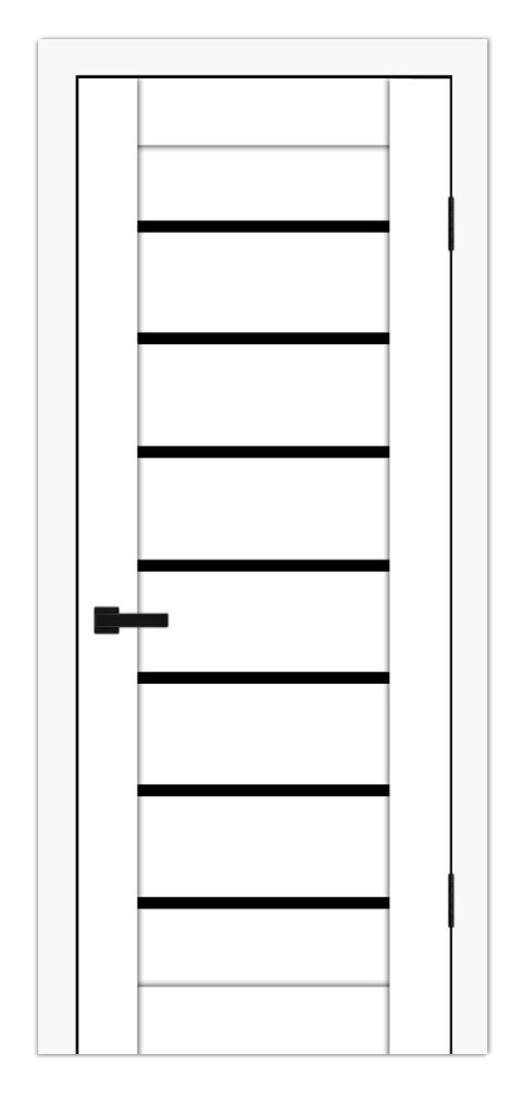 Domino 01 Soft White Laminated Modern Interior Door