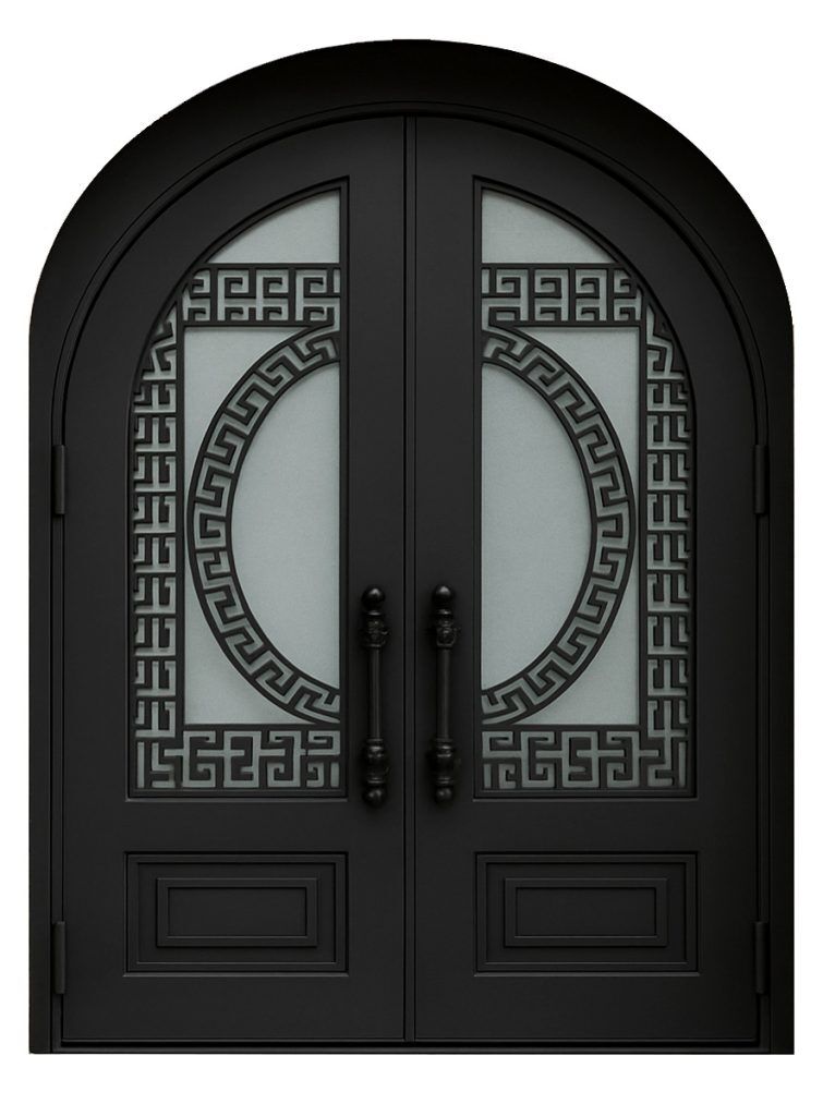 Nova Royal Series Wrought Iron Custom Exterior Door Style 056
