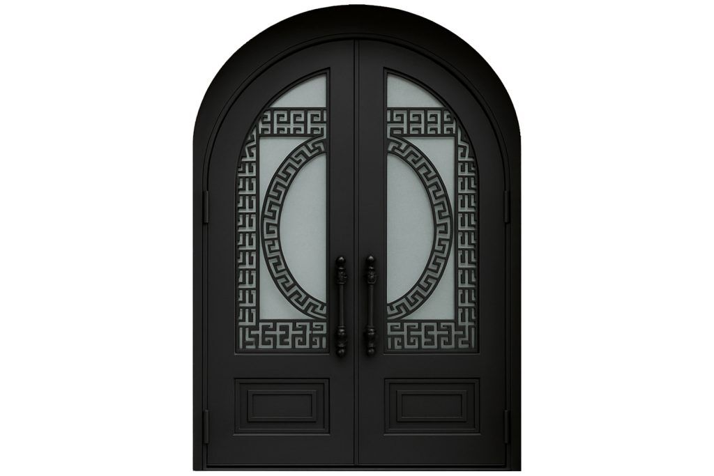 Nova Royal Series Wrought Iron Custom Exterior Door Style 056