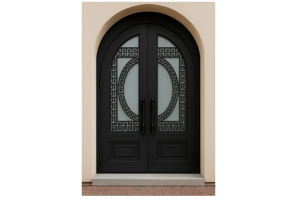 Nova Royal Series Wrought Iron Custom Exterior Door Style 056