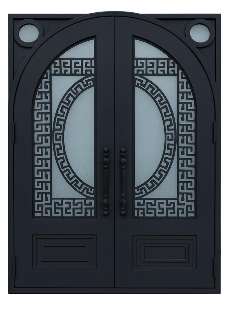 Nova Royal Series Wrought Iron Custom Exterior Door Style 057