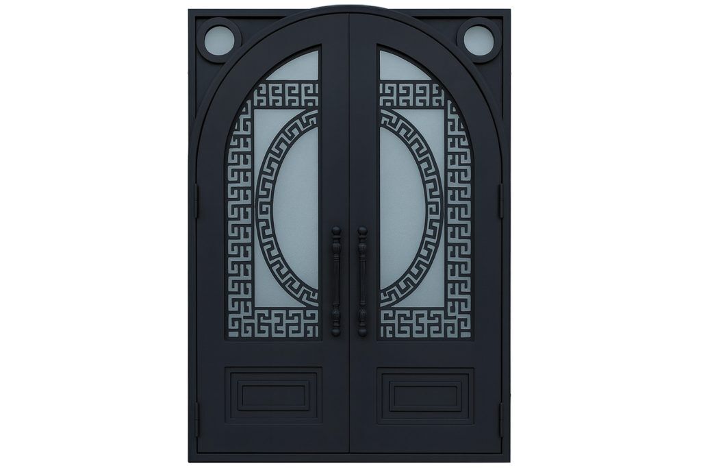 Nova Royal Series Wrought Iron Custom Exterior Door Style 057